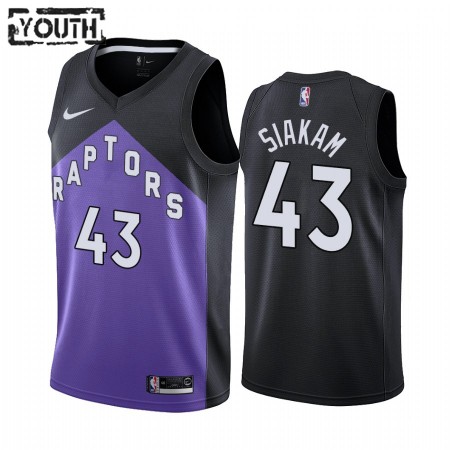 Camiseta Niños NBA Toronto Raptors Pascal Siakam 43 2020-21 Earned Edition Swingman